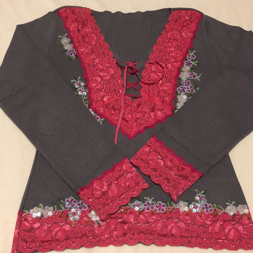Embroidered Sweater